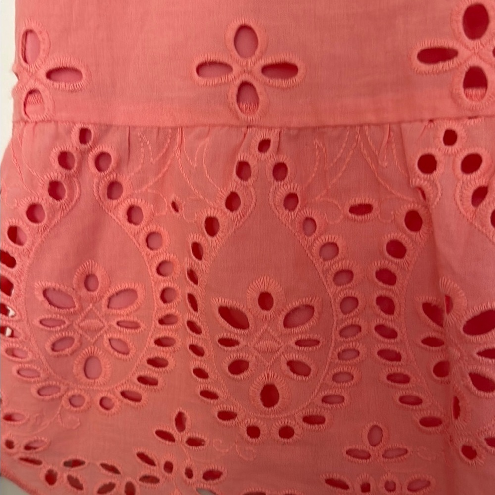 Southern Tide Coral Eyelet Sleeveless Top - Picture 6 of 9